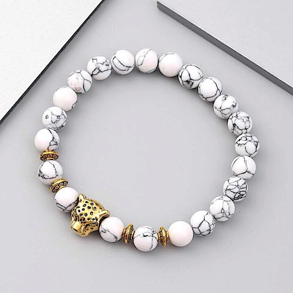 Leopard Beaded Bracelet - Picture 2 of 4